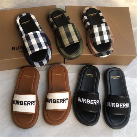 burberry slippers dames|women Burberry sandals.